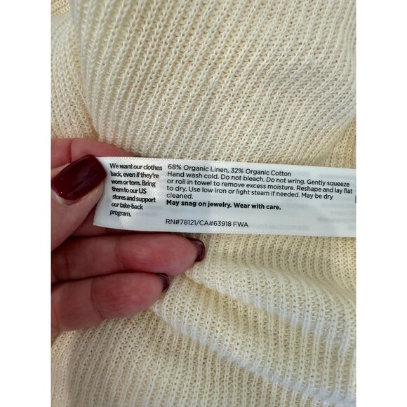 Eileen Fisher Organic Cotton Linen Long Cardigan NWT - Size 3X - Picture 2 of 5